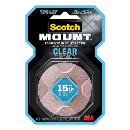 Scotch 3M Scotch-Mount 60 in. L X 1 in. W Double-Sided Mounting Tape 410H